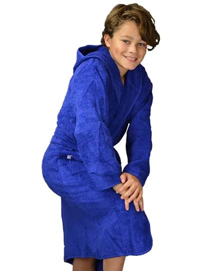 Boyzz&Girlzz® Hooded Bathrobe - True Blue/True Blue