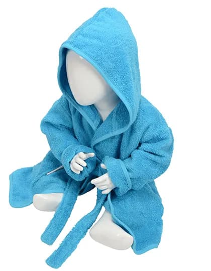 Babiezz® Bathrobe With Hood - Aqua Blue/Aqua Blue