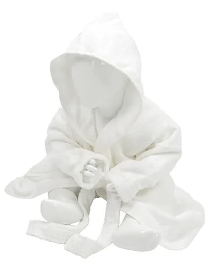 Babiezz® Bathrobe With Hood - White/White
