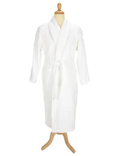Bathrobe Shawl Collar - White