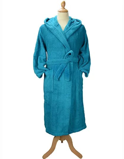 Bathrobe With Hood - Deep Blue