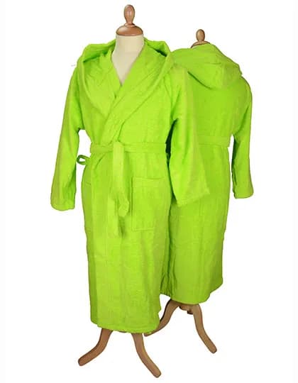 Bathrobe With Hood - Lime Green