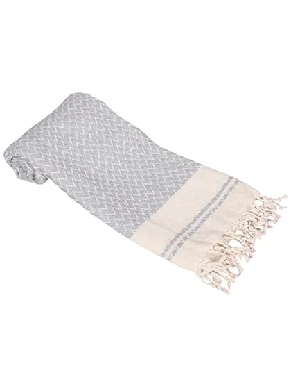 Hamam Towel Alanya - Grey/Cream