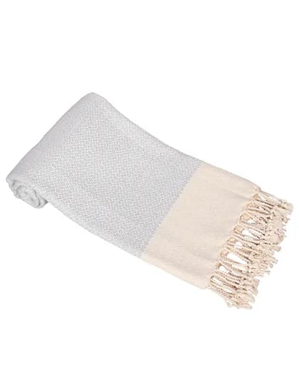 Hamam Towel Kemer - Grey/Cream