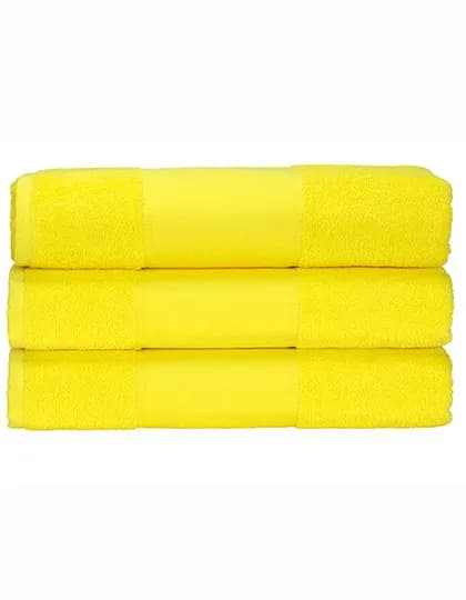 PRINT-Me® Hand Towel - Bright Yellow