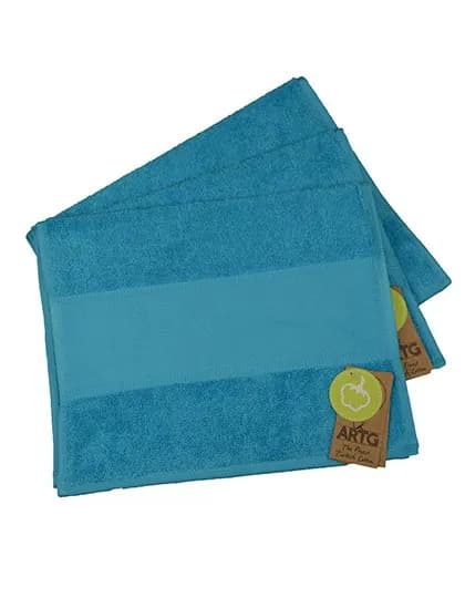 PRINT-Me® Guest Towel - Aqua Blue