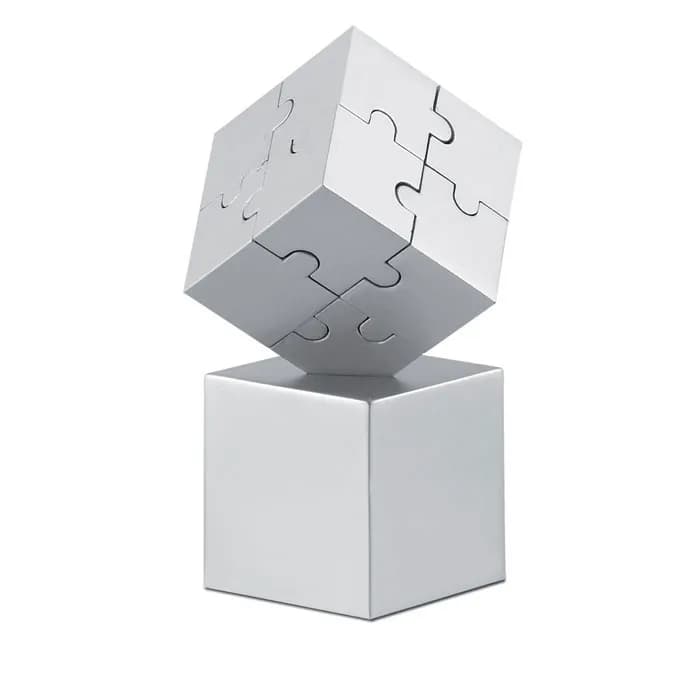 3D-Puzzle - KUBZLE - Mattsilber