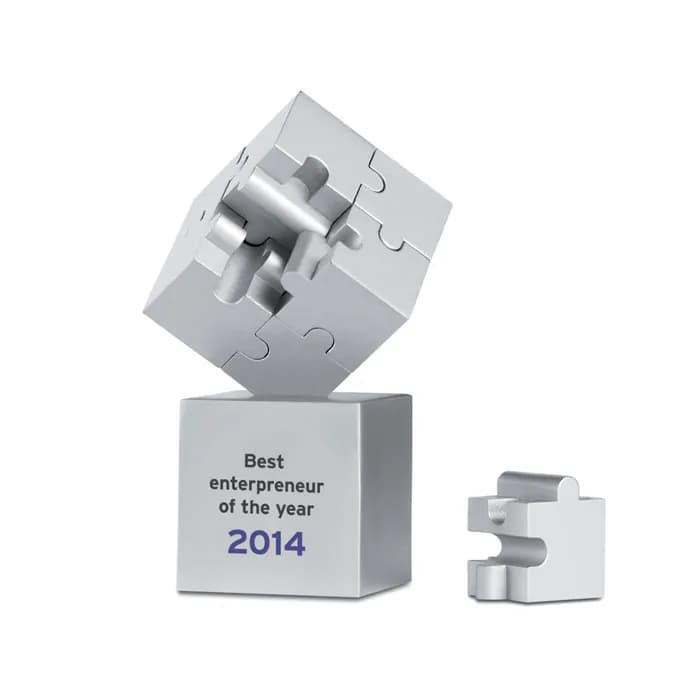 3D-Puzzle - KUBZLE - Mattsilber