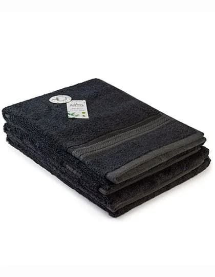 Natural Bamboo Hand Towel - Black