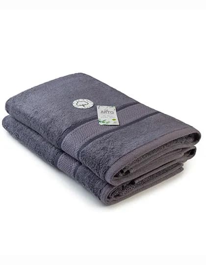 Natural Bamboo Bath Towel - Dark Grey