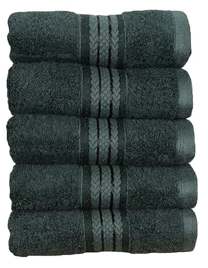 Natural Bamboo Guest Towel - Black