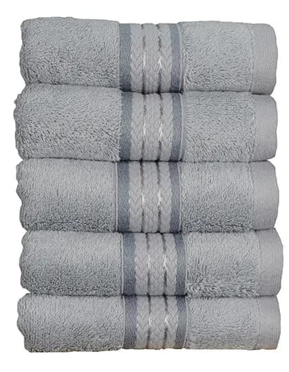 Natural Bamboo Guest Towel - Light Grey