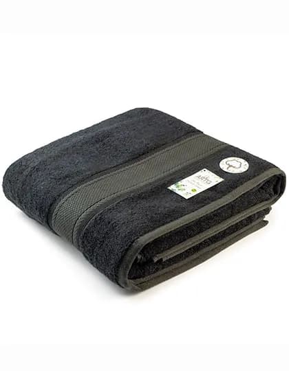 Natural Bamboo Beach Towel - Black