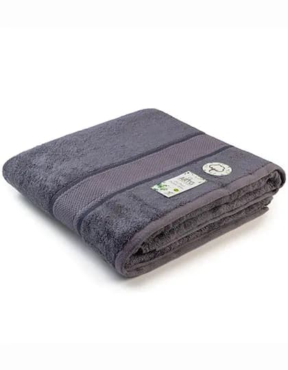 Natural Bamboo Beach Towel - Dark Grey
