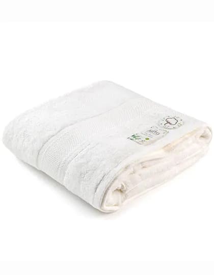 Natural Bamboo Beach Towel - White