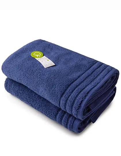 Organic Bath Towel - French Navy
