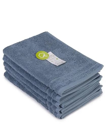 Organic Guest Towel - Jeans Blue