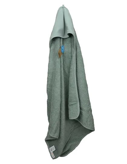 PRINT-Me® Baby Hooded Towel - Old Green/Old Green/Old Green