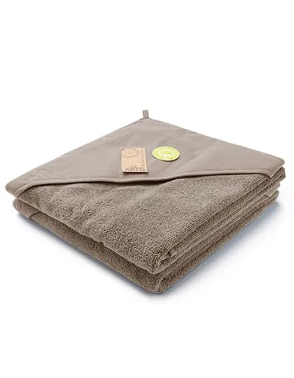 PRINT-Me® Baby Hooded Towel - Cappuccino