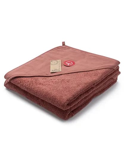 PRINT-Me® Baby Hooded Towel - Old Pink