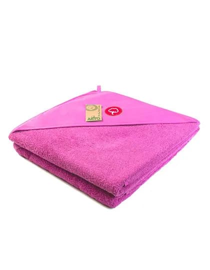 PRINT-Me® Baby Hooded Towel - Pink