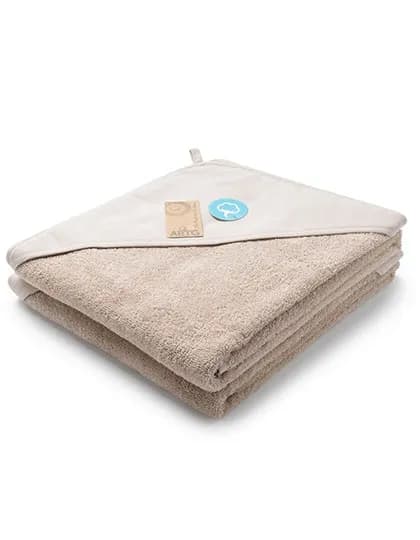 PRINT-Me® Baby Hooded Towel - Taupe
