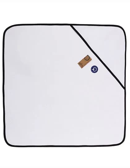 Babiezz® ALL-Over Sublimation Hooded Towel - White/Black