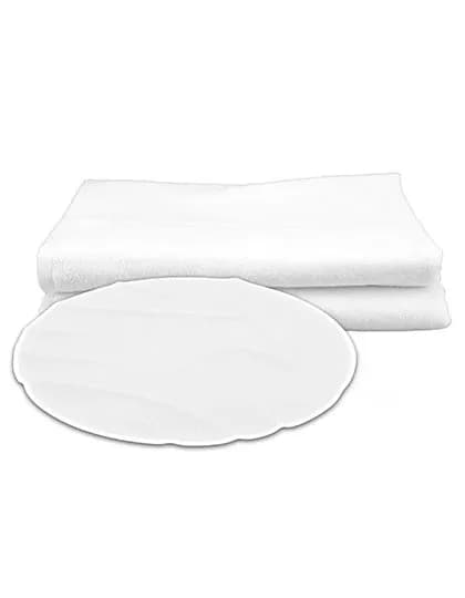 SUBLI-Me ALL-OVER Round Towel - White/White