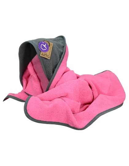 Babiezz® Hooded Towel - Pink/Graphite/Graphite