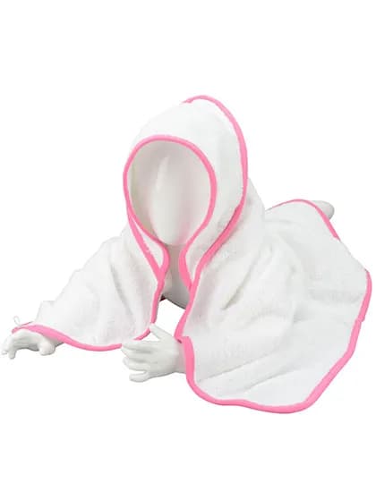 Babiezz® Hooded Towel - White/White/Pink