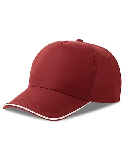 Recy Five Piping Cap - Burgundy/White