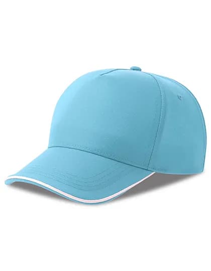 Recy Five Piping Cap - Light Blue/White