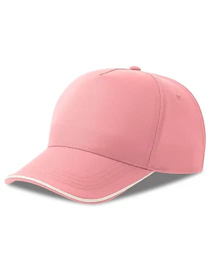 Recy Five Piping Cap - Pink/White