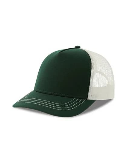 Rapper Canvas Cap Recycled - Bottle Green/White