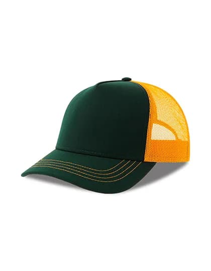 Rapper Canvas Cap Recycled - Bottle Green/Yellow