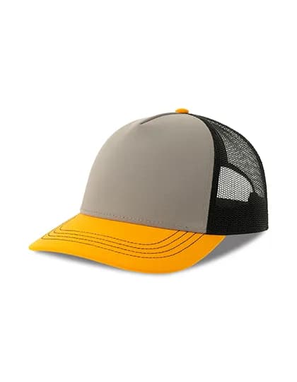 Rapper Canvas Cap Recycled - Grey/Yellow/Black