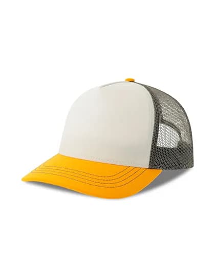 Rapper Canvas Cap Recycled - White/Yellow/Dark Grey