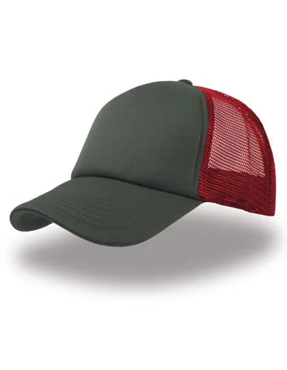 Rapper Cap - Dark Grey/Red/Dark Grey
