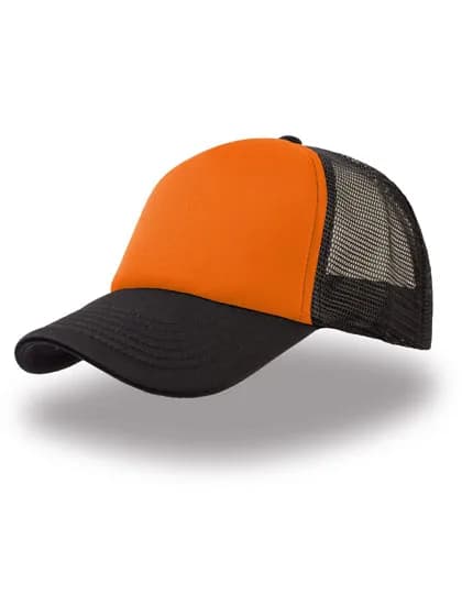 Rapper Cap - Orange/Black/Black