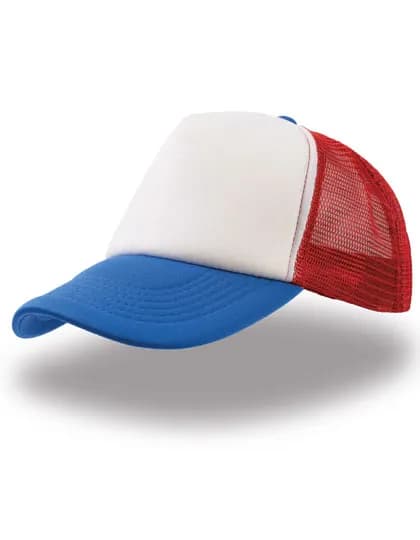 Rapper Cap - White/Red/Royal