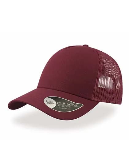 Rapper Cotton Cap - Burgundy/Burgundy