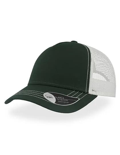Rapper Canvas Cap - Bottle Green/White
