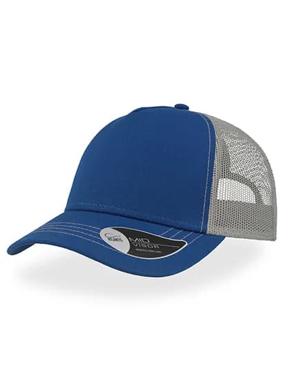 Rapper Canvas Cap - Royal/Grey