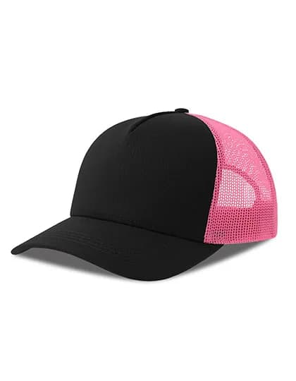 Rapper Cotton-S Cap - Black/Fuchsia Fluo