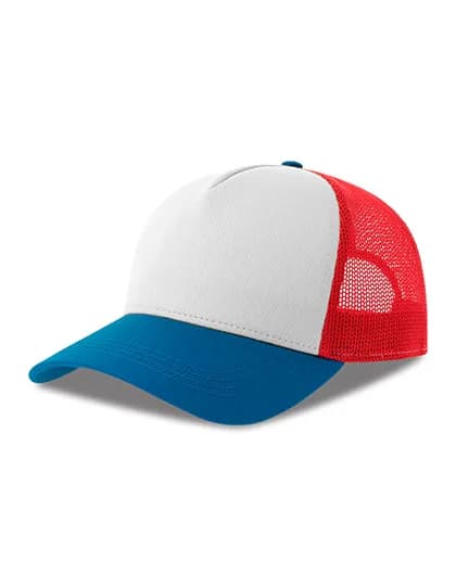 Rapper Cotton-S Cap - White/Red/Royal