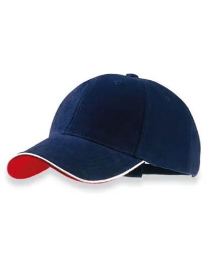 Pilot Piping Sandwich Cap - Navy/White/Red