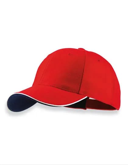 Pilot Piping Sandwich Cap - Red/White/Navy