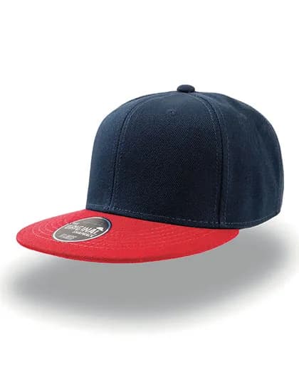 Snap Back Cap - Navy/Red
