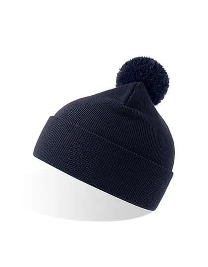 Wind-S Beanie with Pompom - Navy