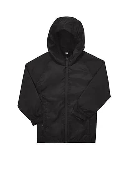 Kids #Reset Windbreaker - Black